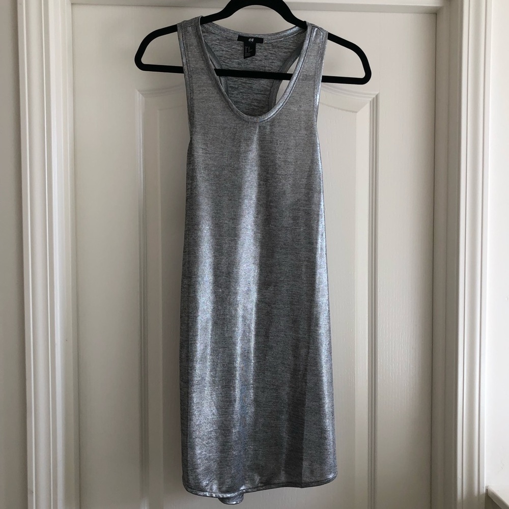 H&M Silver Tunic Dress